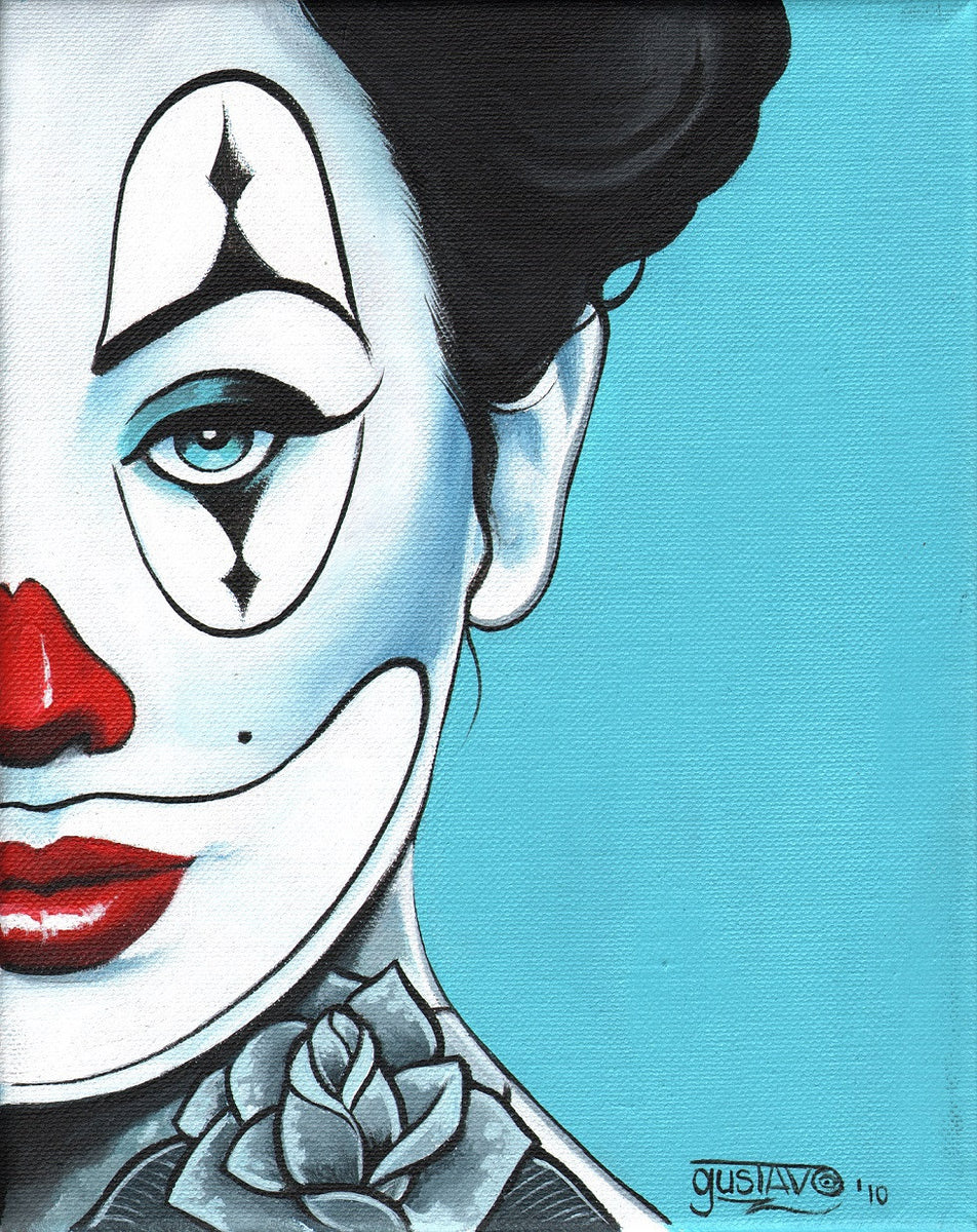 Love bluebeard マット額装付/DEATHNYC/限定アート Payasa- Framed Day of the Dead and Tattoo Inspired Art- Low